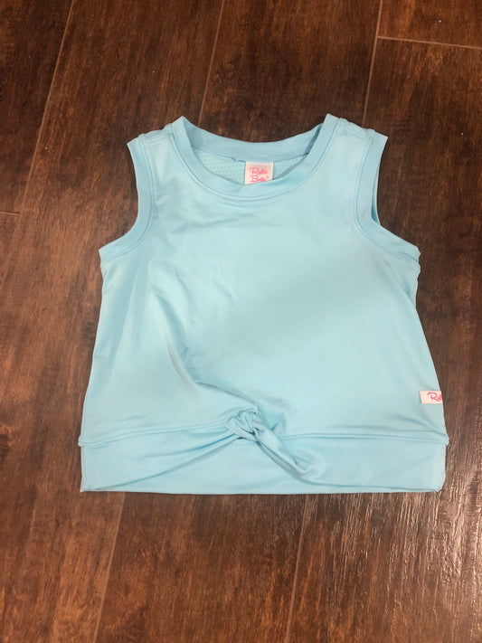 Girls Tropical Breeze Active Top with Mesh by RuffleButts