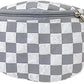 Kids Checkered Crinkle Fabric Waist Fanny Pack