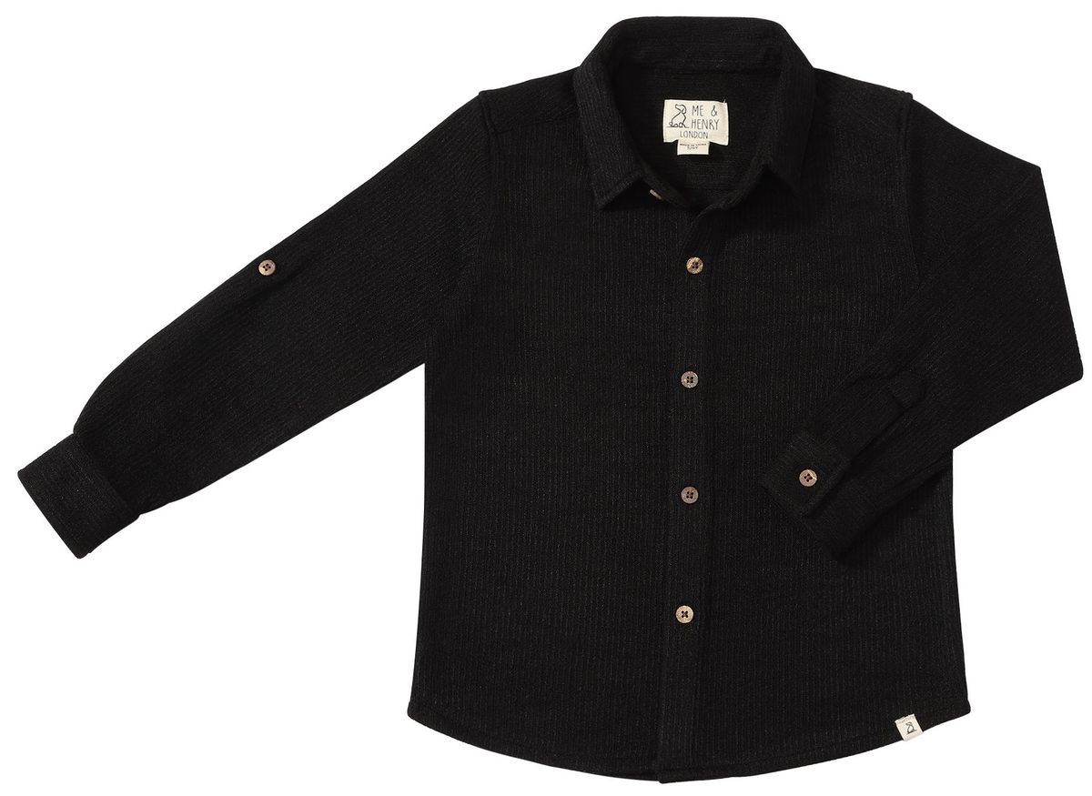 Boys Black Columbia Jersey Shirt by Me & Henry
