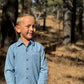 Boys Denim/White Stripe Atwood Woven Shirt by Me & Henry