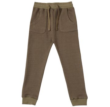 Boys Olive Wes Waffle Pants by Me & Henry