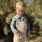 Boys China/Beige Stripe Seymour Polo Onesie by Me & Henry