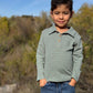Boys Beige/Green Stripe Spencer Polo by Me & Henry