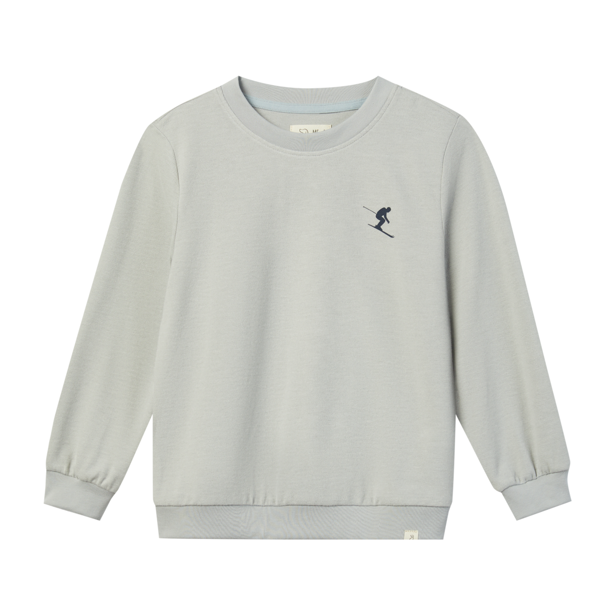 Boys Grey Ski Print Jester Back Print Sweatshirt by Me & Henry