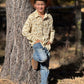 Boys Cream Print Rodeo Western Print Shirt by Me & Henry