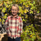 Boys Rust/Cream Large Plaid Atwood Woven Shirt by Me & Henry