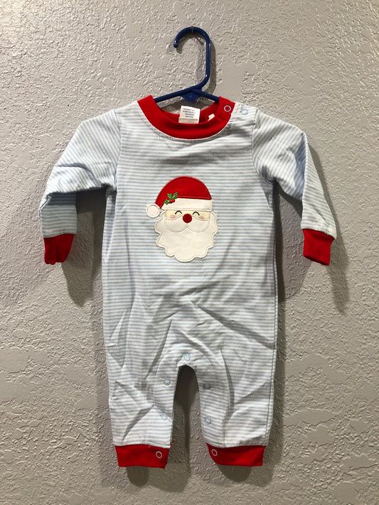 Boys Holly Leaf Santa L/S Romper or Shirt by Ishtex