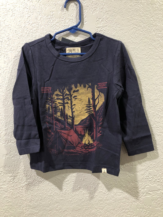 Boys Navy Camping Top by Me & Henry