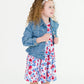 Girls Light Wash Denim Jacket by RuffleButts