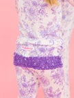 Girls Wisteria Butterfly Garden L/S Pajama Set by RuffleButts