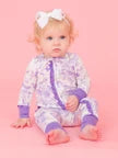 Girls Wisteria Butterfly Garden Toile 1 Piece PJ by RuffleButts