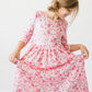 Girls Azalea 3/4 Sleeve Pocket Twirl Dress by Mila & Rose