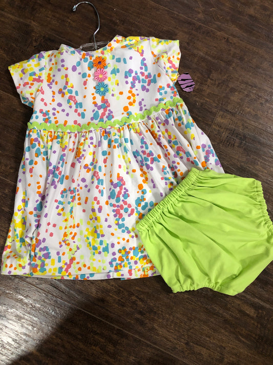 Girls Confetti SS Knit Dress by Ladybug Dezignz