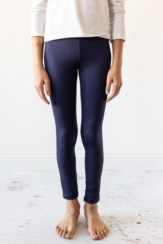 Girls Navy Leggings by Mila & Rose