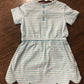 Girls Turquoise Stripe A-Line Dress by Ishtex