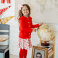 Girls Red Ruffle Cardigan by Mila & Rose