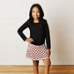 Girls Black Ruched Top by Swoon