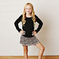 Girls Leopard Tennis Skirt by Swoon