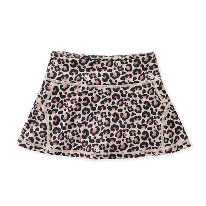 Girls Leopard Tennis Skirt by Swoon
