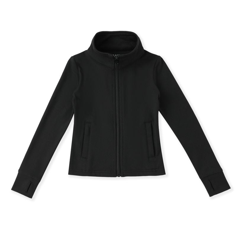 Girls Black Active Jacket by Swoon