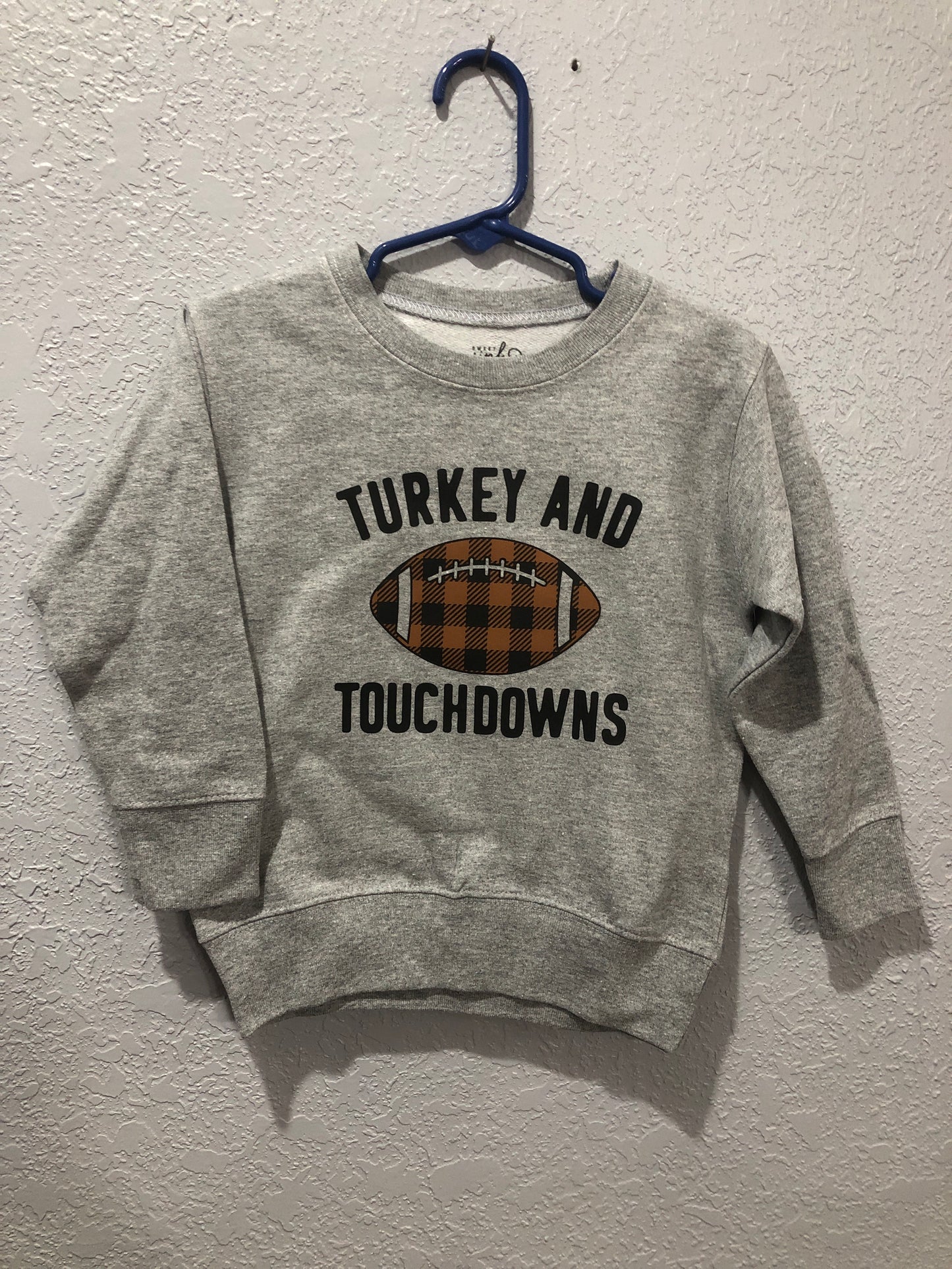 Boys Turkey and Touchdown Sweatshirt by Sweet Wink