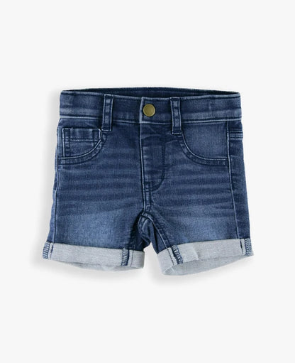 Boys Medium Wash Denim Stretch Shorts by RuggedButts