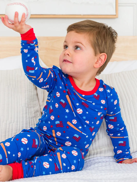 Boys Play Ball Long Sleeve Pajama Set by RuggedButts