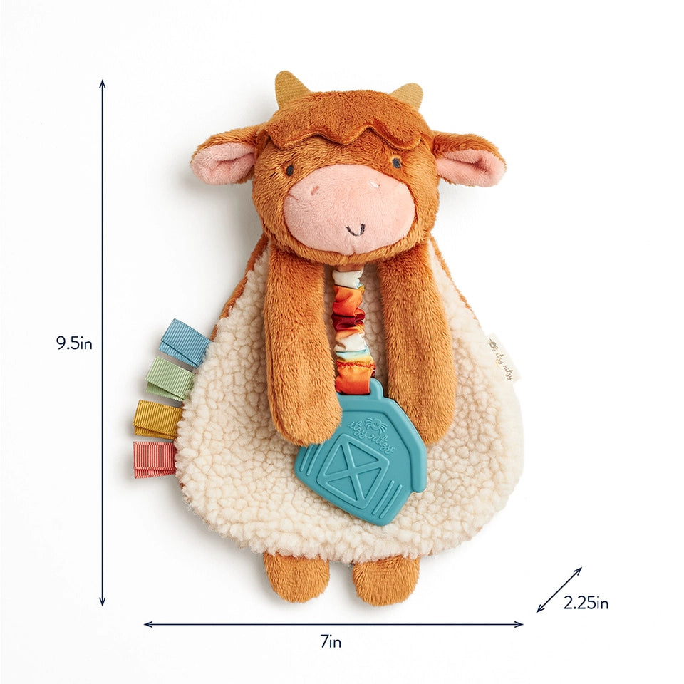 Itzy Friends Lovey Plush by Itzy Ritzy-Highland Cow