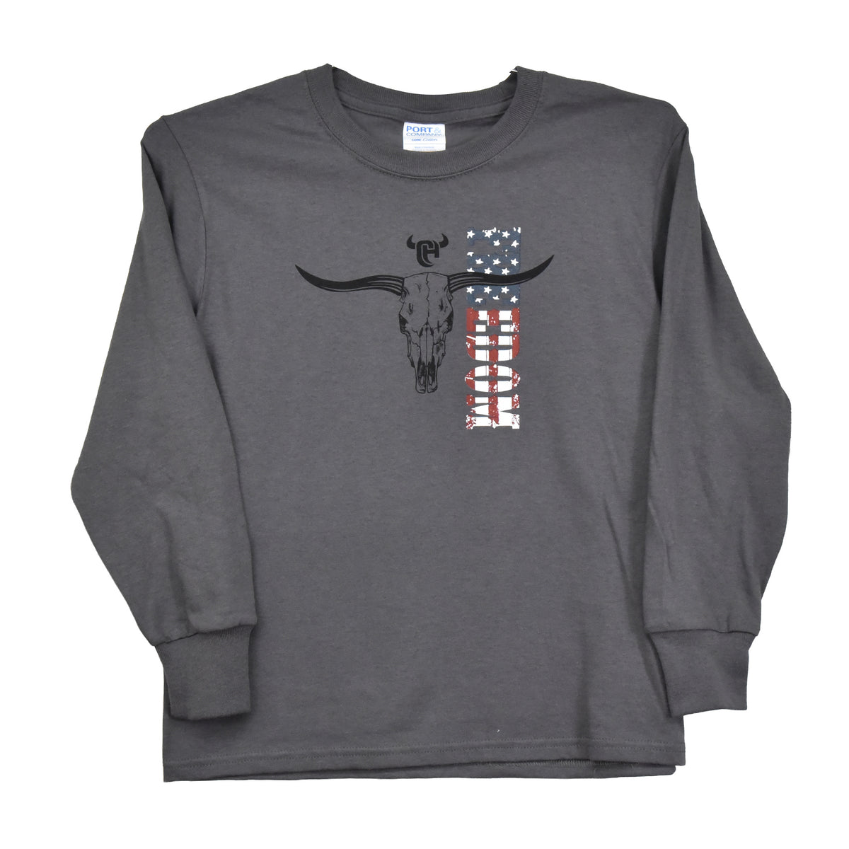 Boys Charcoal Freedom L/S T-Shirt by Cowboy Hardware