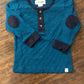 Boys Teal/Navy Micro Stripe Onesie or Top by Me & Henry