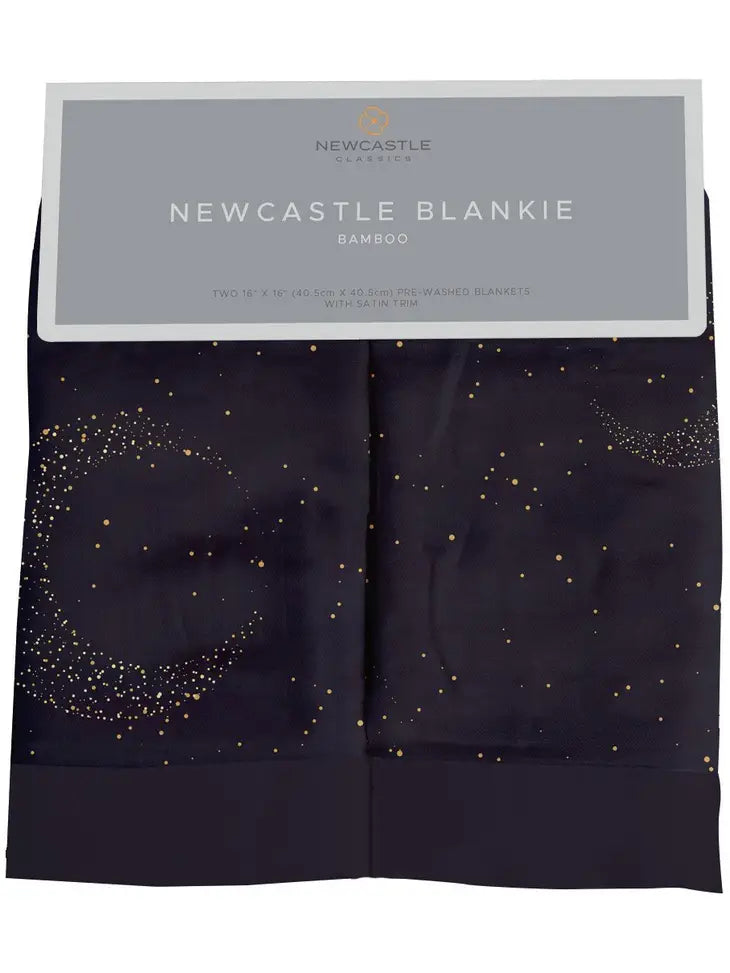 Newcastle Midnight Moon Bamboo Muslin Security Baby Blankie