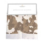 Newcastle Yellowstone Cowhide Bamboo Blankies (Set of 2)