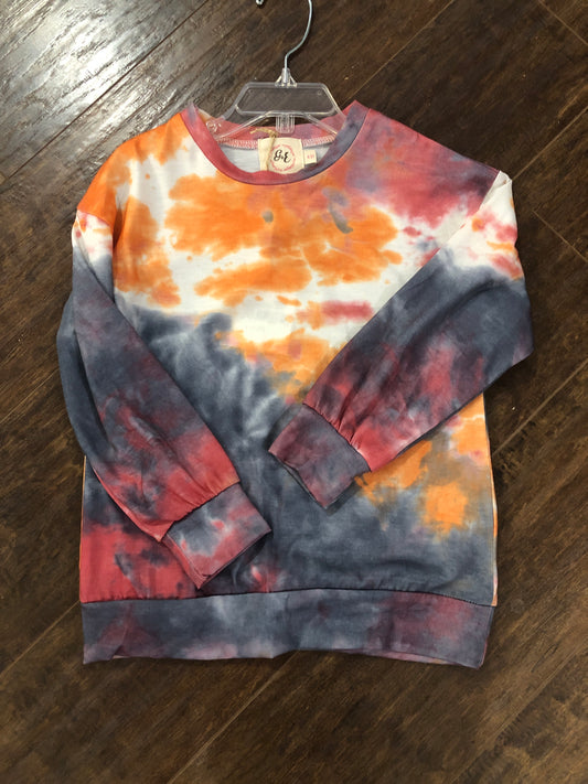 Girls Tie Dye Pullover Top by Grace & Emma