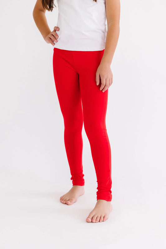Girls Red Leggings by Mila & Rose
