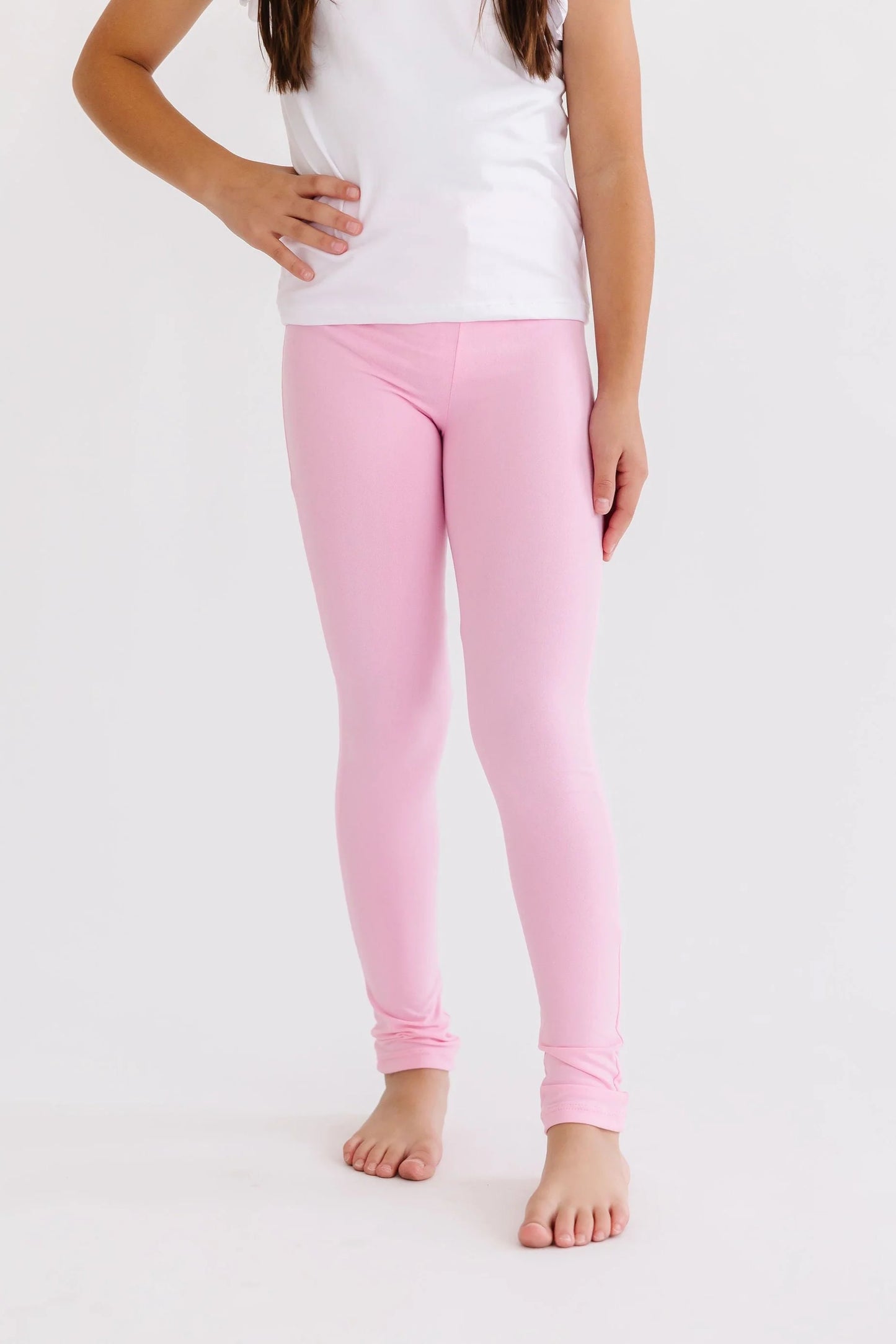 Girls Pink Leggings by Mila & Rose