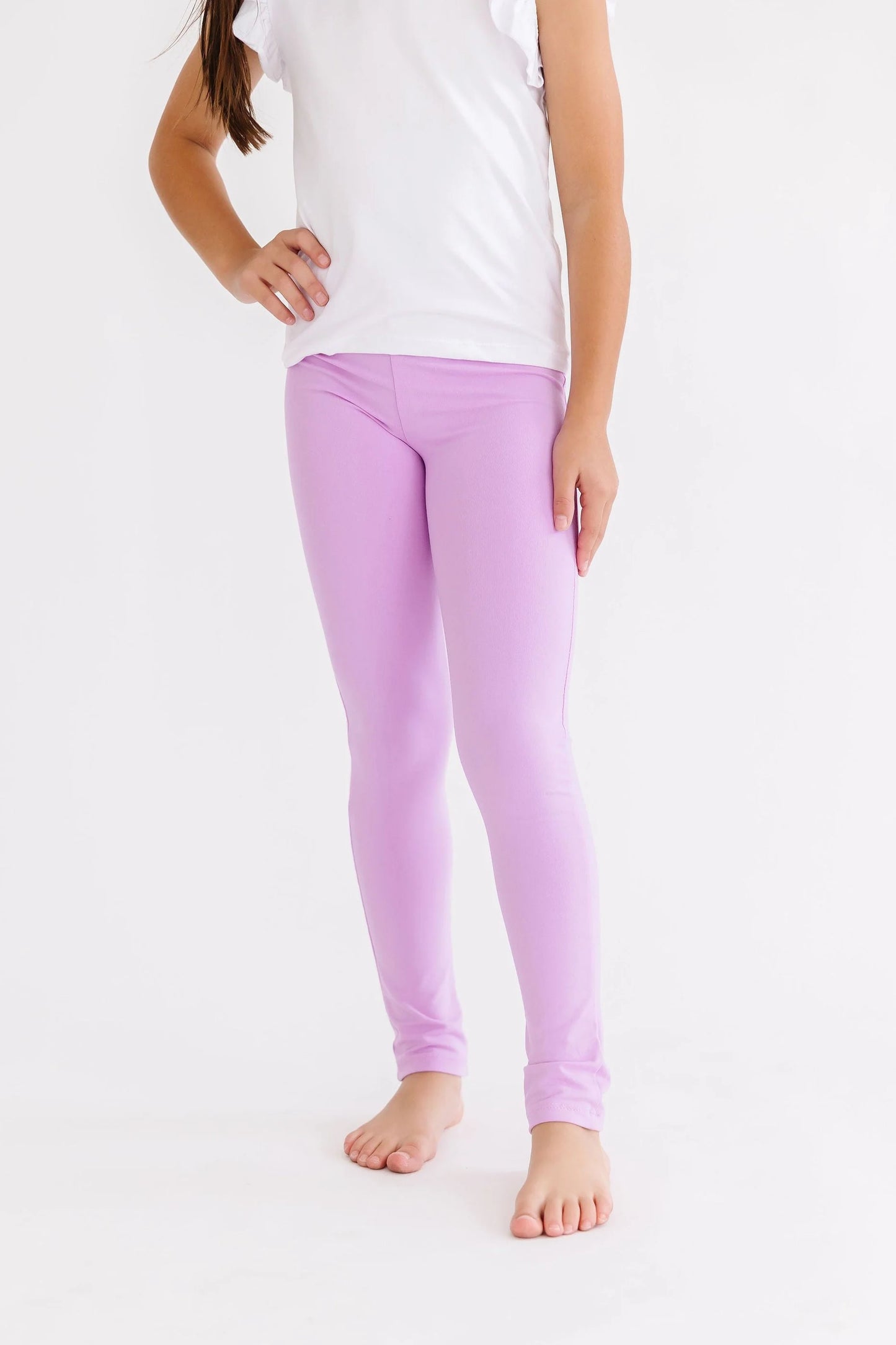 Girls Lilac Leggings by Mila & Rose