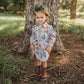 Girls Boot & Cactus Button Up Long Sleeve Dress by Shea Baby