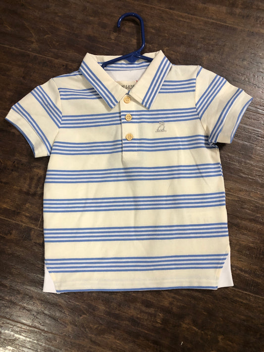 Boys Starboard Yellow and Blue Stripe Polo by Me & Henry