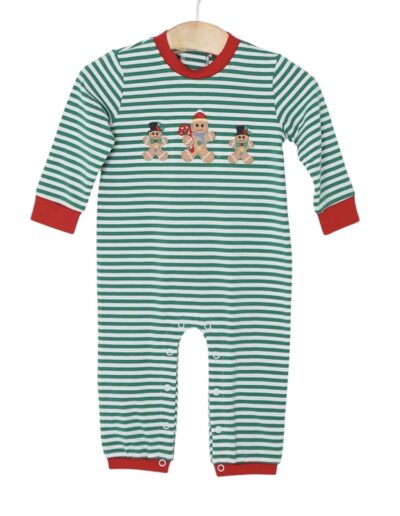 Boys Gingerbread Men Romper by Millie Jay