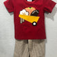 Boys Fall Short Sleeve Romper or Pant/Shirt Set by Three Sisters