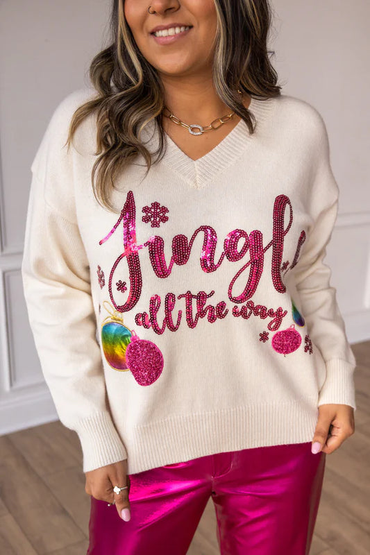 Ladies Grace & Emma Jingle All The Way Sweater