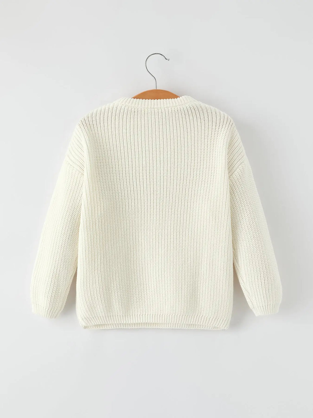 Girls Bow White Pullover Sweater by Riley Faith