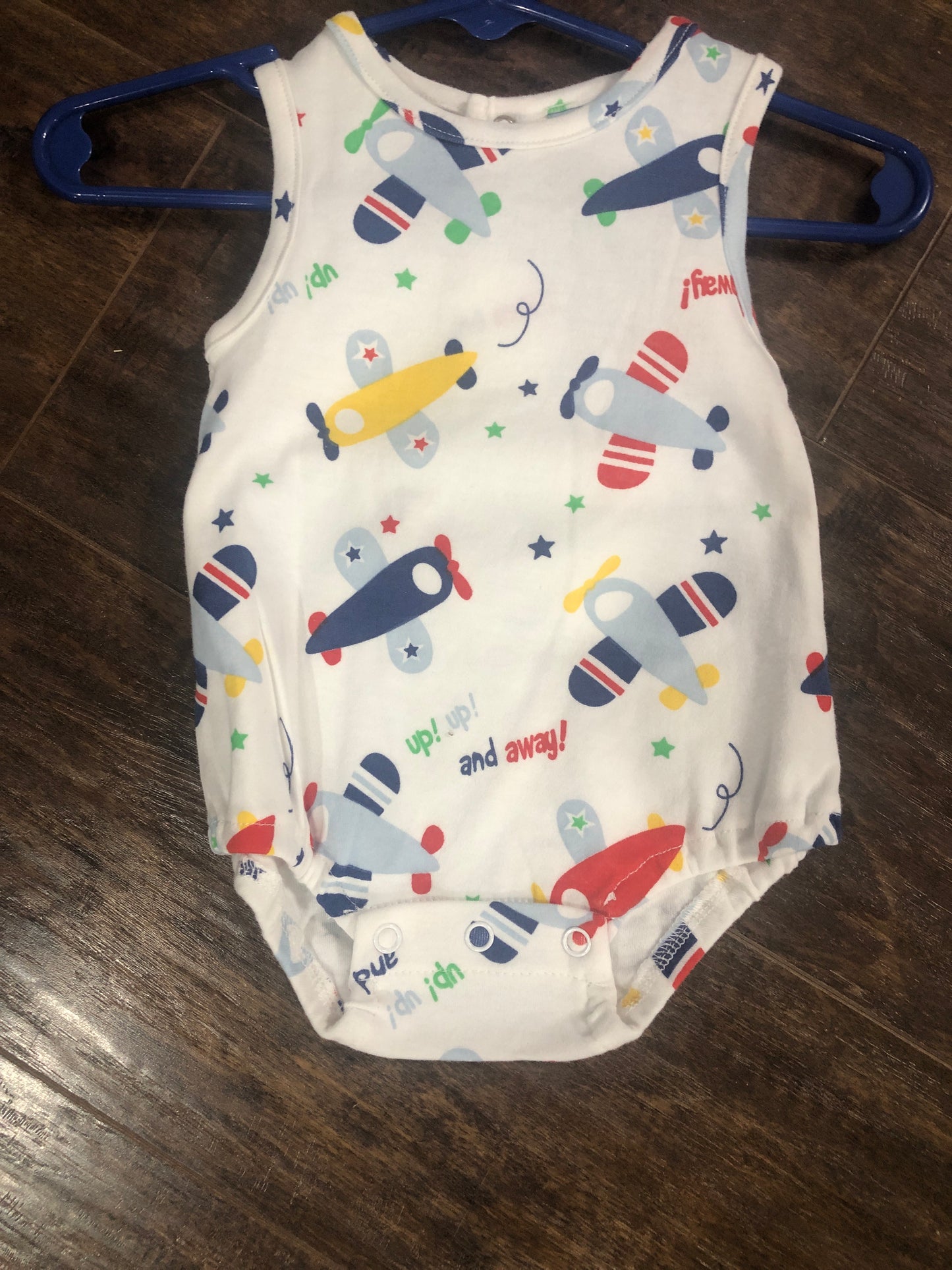 Boys White Airplane Onesie by Three Sisters