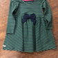 Girls Fir Green/Navy Stripe Bubble or Twirl Dress by RuffleButts