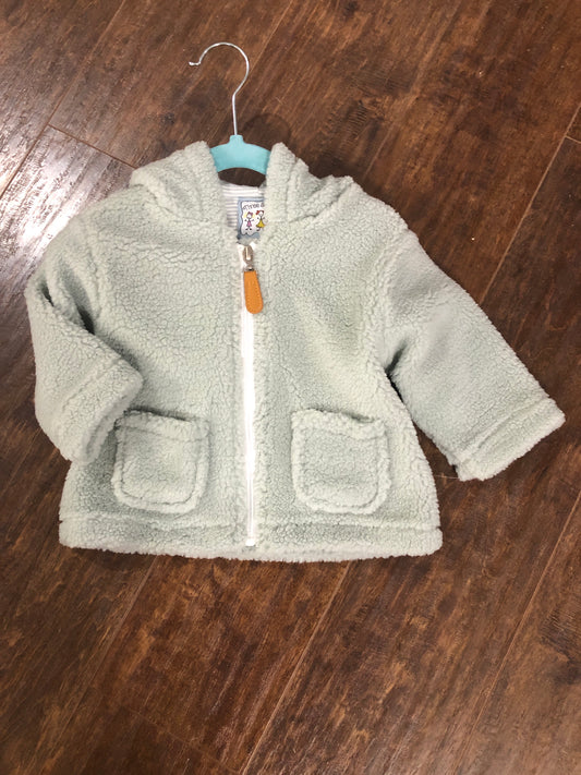 Sage Sherpa-like Coat by Three Sisters
