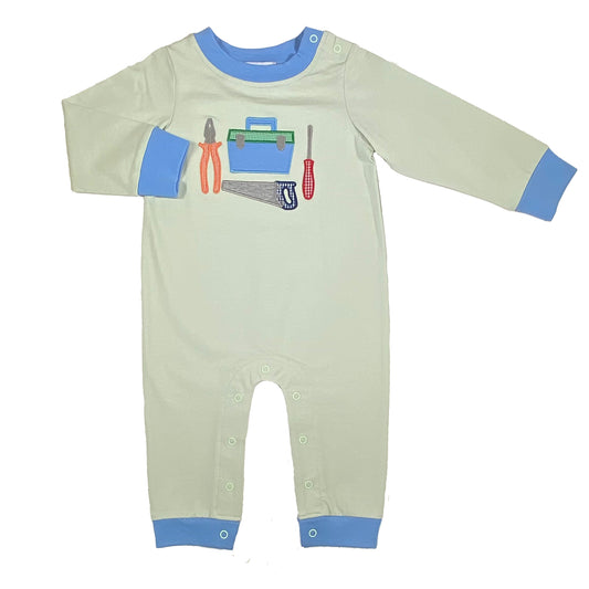 Boys Tool Box Romper by Ishtex