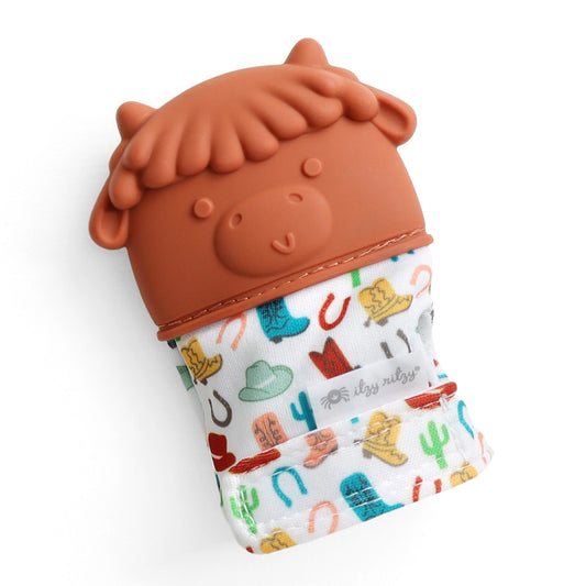 Itzy Mitt Silicone Teething Mitts by Itzy Ritzy-Highland Cow