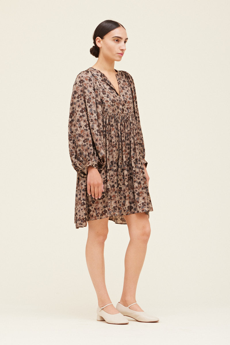 Ladies Floral Printed Satin Mini Dress by Grade & Gather  MZ's Stuff and  Things