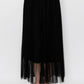 Ladies Lined Tulle Mesh Long Skirt