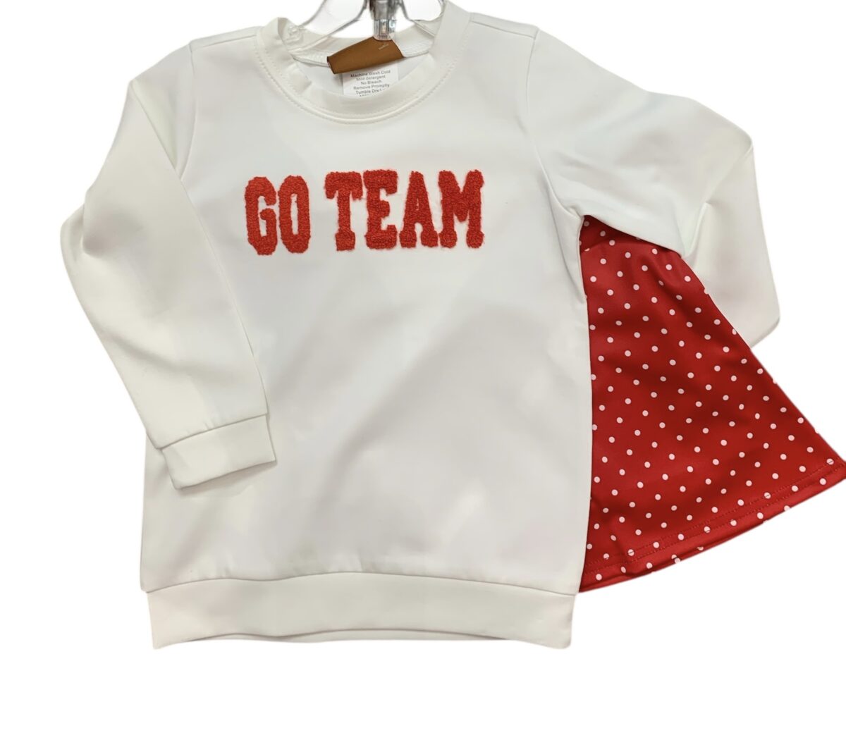 Girls Go Team Skort Set-Red by Millie Jay